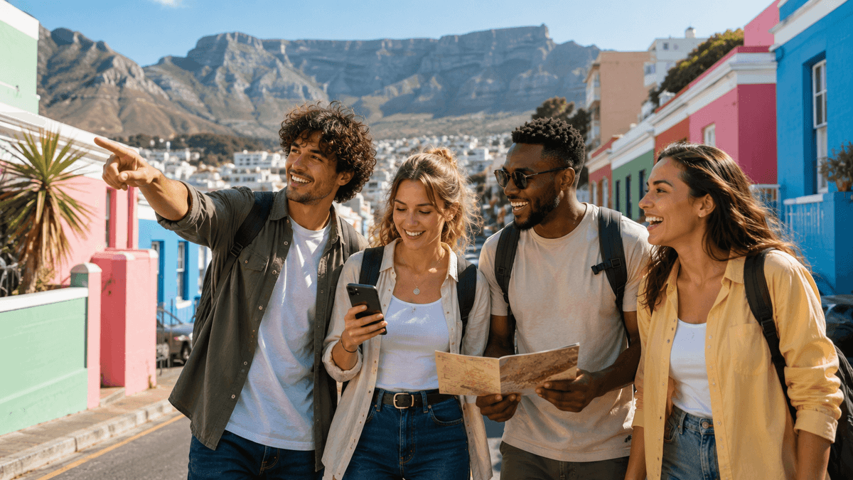 Tourist scavenger hunt in Cape Town