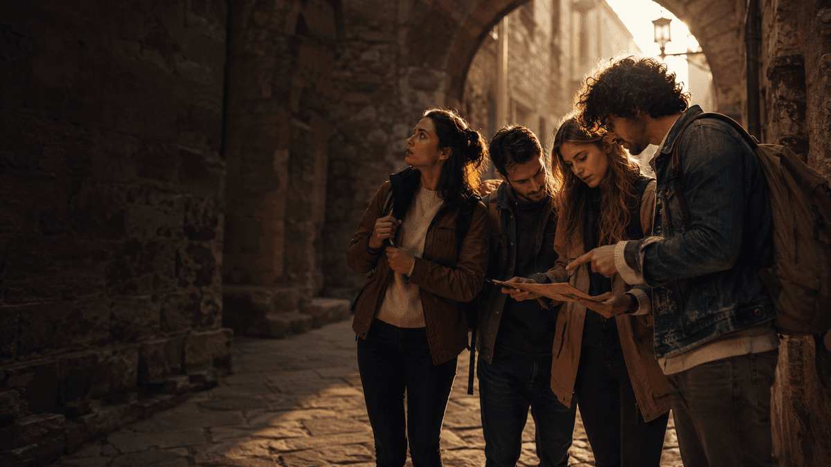 Traveler exploring a Paris neighbourhood on an urban adventure