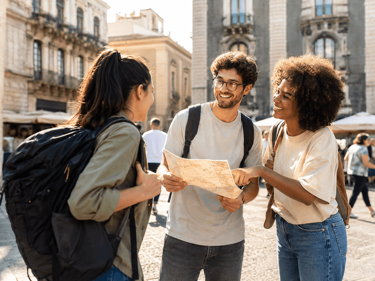 Solo traveler joining a shared city adventure